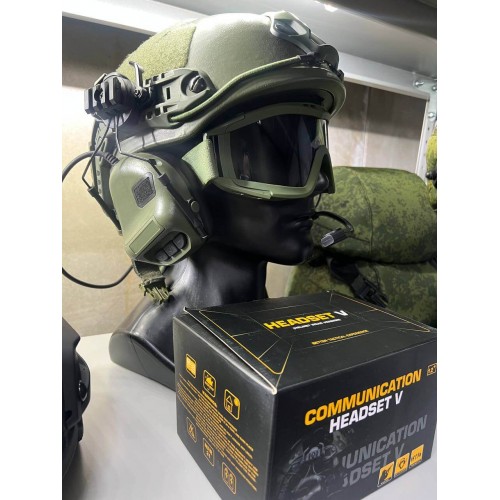 "COMMUNICATION HEADSET V" Активные тактические наушники для стрельбы в Щелково