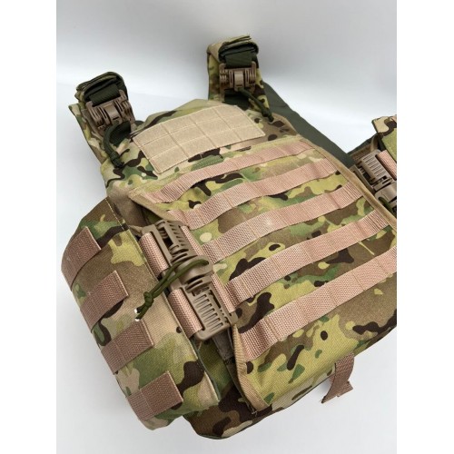 Бронежилет ЗАЩИТНИК в Щелково с кевларовым баллистическим пакетом C2, капами и бронеплитами Бр5