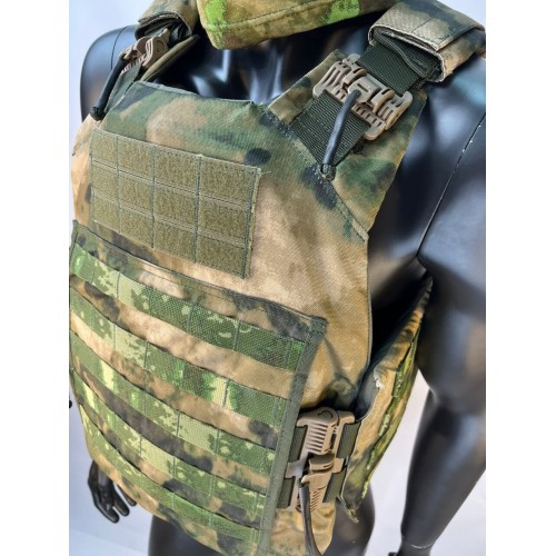 Бронежилет ЗАЩИТНИК в Щелково с кевларовым баллистическим пакетом C2, капами и бронеплитами Бр5