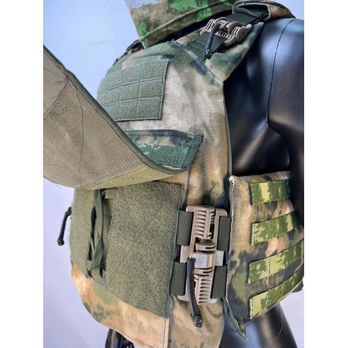 Бронежилет ЗАЩИТНИК в Щелково с кевларовым баллистическим пакетом C2, капами и бронеплитами Бр5