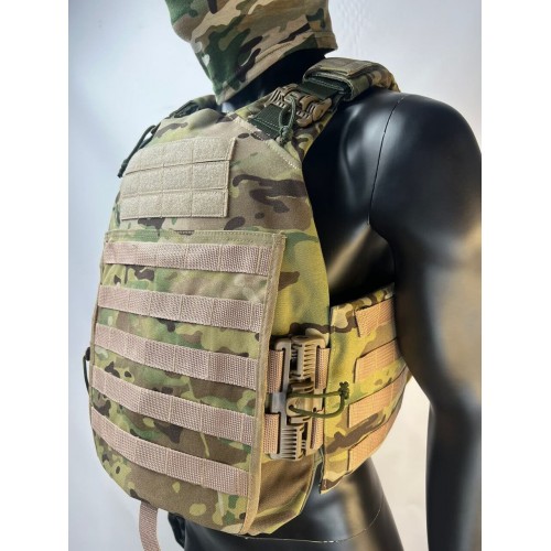 Бронежилет ЗАЩИТНИК в Щелково с кевларовым баллистическим пакетом C2, капами и бронеплитами Бр5