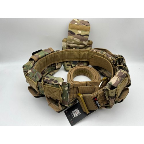 Пояс разгрузочный YAKEDA тактический с подсумками в Щелково