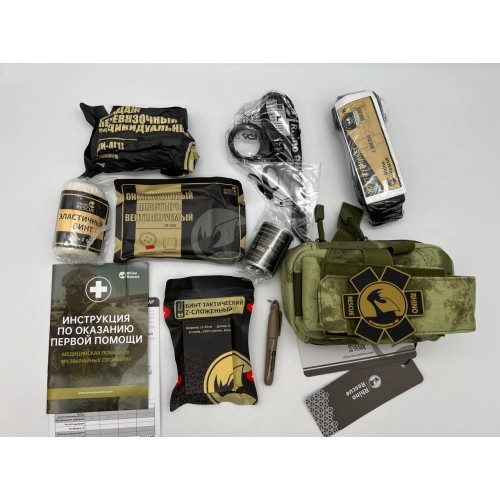 Военная тактическая аптечка “RHINO RESCUE” 11в1 укомплектованная второй эшелон в Щелково