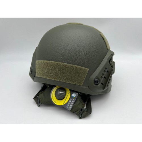Кевларовый тактический баллистический композитный шлем ACH MICH NIJ IIIA Ops-Core (цвет «олива») / Бр2 класс защиты / с защитой ушей и системой регулировки Венди в Щелково