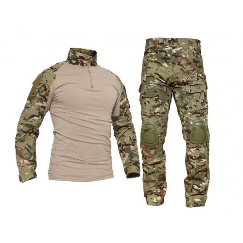 Костюм тактический с наколенниками и налокотниками камуфляжный MTP «Shark  Skin» в Щелково