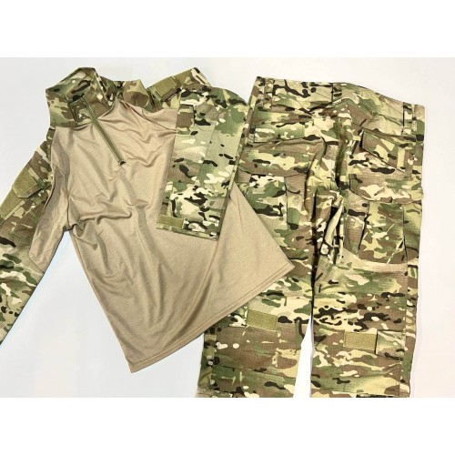 Костюм тактический с наколенниками и налокотниками камуфляжный MTP «Shark  Skin» в Щелково