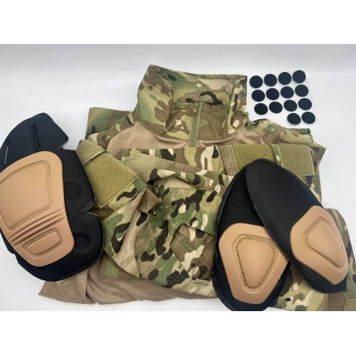 Костюм тактический с наколенниками и налокотниками камуфляжный MTP «Shark  Skin» в Щелково