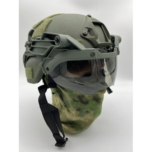 Откидные тактические нашлемные очки с креплением для шлема FAST/MICH/Ops-Core и другим моделям современных тактических шлемов в Щелково