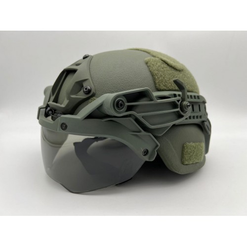 Откидные тактические нашлемные очки с креплением для шлема FAST/MICH/Ops-Core и другим моделям современных тактических шлемов в Щелково