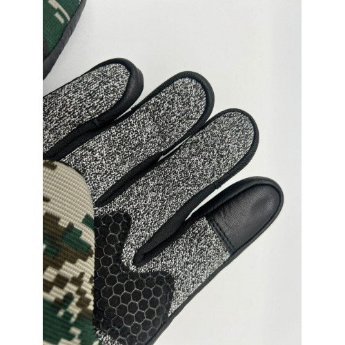 Перчатки с защитой от порезов, тактические с кожаными вставками  в Щелково