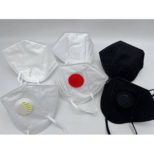 Респираторы KN95 чёрные с клапаном в Щелково